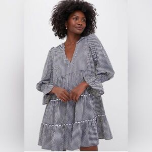 Pomander Place by Tuckernuck Navy Gingham Kenzo Dress